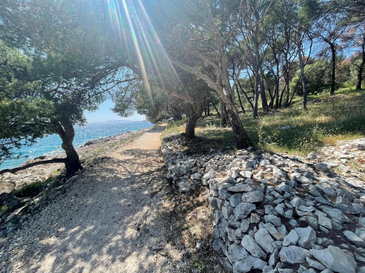 Luxury Seaside Villa With A Classic Mediterranean Olive Garden, A Fully Equipped Professional Kitchen, Pool, Sauna, Padle Boards And Canoe - Miolin Beach House Trogir Exterior foto